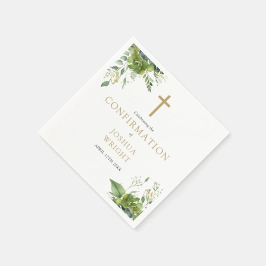 Eucalyptus groen Bloemenbevestiging Servet (Hoek)