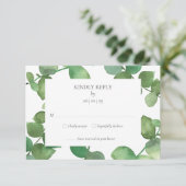 Eucalyptus groen bloemendecoratie RSVP (Staand voorkant)