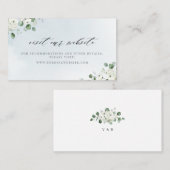 Eucalyptus groen bloemenwebsite Kaart invoegen Plaatskaartje (Voorkant / Achterkant)