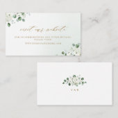 Eucalyptus groen bloemenwebsite Kaart invoegen Plaatskaartje (Voorkant / Achterkant)