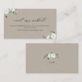 Eucalyptus groen bloemenwebsite Kaart invoegen Plaatskaartje (Voorkant / Achterkant)