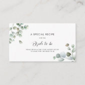 Eucalyptus groen botanisch script recept informatiekaartje (Voorkant)