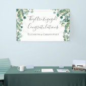 Eucalyptus groen botanisch Verloving banner (Beurs)