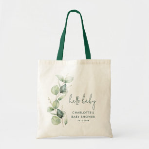 Eucalyptus groen botanische Baby shower swag Tote Bag