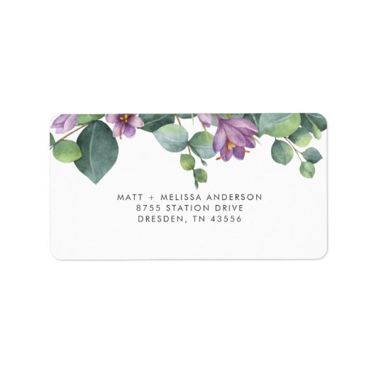 Eucalyptus groen botanische moderne etiket (Voorkant)