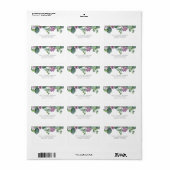 Eucalyptus groen botanische moderne etiket (Full Sheet)