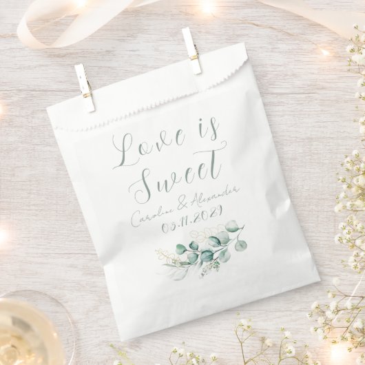 Eucalyptus groen botanische salie groen bruiloft bedankzakje (Geknipt)