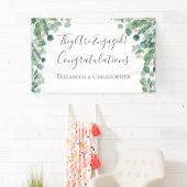 Eucalyptus groen botanische verlovingsbanner spandoek (Insitu)