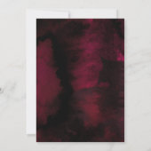 Eucalyptus groen Bourgondisch bloemig Vrijgezellen Kaart (Achterkant)