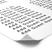 Eucalyptus groen bruiloft 30 tafel zitplaatsen poster (Hoek)