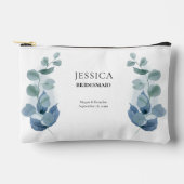 Eucalyptus groen bruiloft aangepaste bruids partij etui (Voorkant)