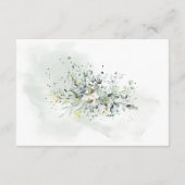 Eucalyptus groen bruiloft details invoegen Kaart (Achterkant)