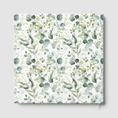 Eucalyptus groen bruiloft gastenboek (Achterkant)