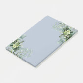 Eucalyptus groen bruiloft gebladerte baby's adem post-it® notes (Schuin)