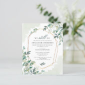 Eucalyptus groen bruiloft gelofte verlenging uitno (Staand voorkant)