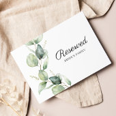Eucalyptus groen bruiloft gereserveerde Kaart