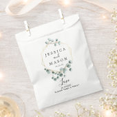Eucalyptus groen bruiloft gunst tassen bedankzakje (Geknipt)