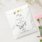 Eucalyptus groen bruiloft gunst tassen bedankzakje (Gezegeld)