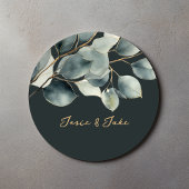 Eucalyptus groen bruiloft sticker