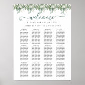 Eucalyptus groen bruiloft zitgrafiek Poster (Voorkant)