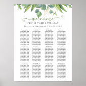 Eucalyptus groen bruiloft zitgrafiek Poster (Voorkant)