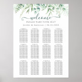 Eucalyptus groen bruiloft zitgrafiek Poster (Voorkant)