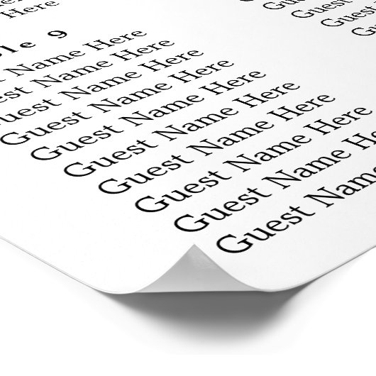 Eucalyptus groen bruiloft zitgrafiek Poster (Hoek)