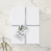 Eucalyptus groen bruiloftsfeest cadeautje cadeaulabel (Met Touw)