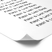 Eucalyptus groen eenvoudig en modern Poster (Hoek)