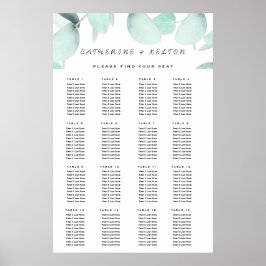 Eucalyptus groen eenvoudig en modern Poster
