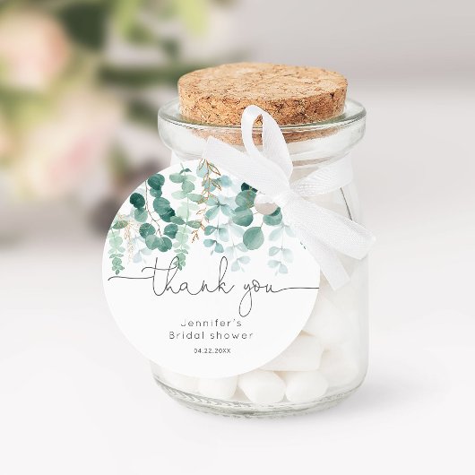 Eucalyptus groen elegante bruid bedankt bedankjes labels