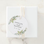 Eucalyptus groen Elegante bruiloft gunst Bedankjes Labels (In situ)