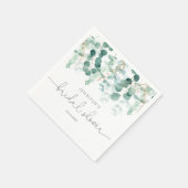 Eucalyptus groen elegante vrijgezellenfeesten serv servet (Hoek)