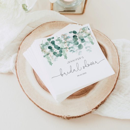 Eucalyptus groen elegante vrijgezellenfeesten serv servet