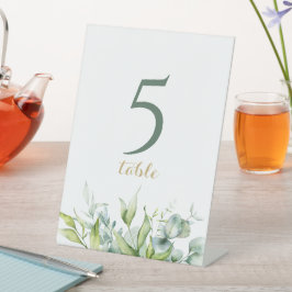 Eucalyptus groen elegantie frisse ontwerp sokkel reclamebord met voetstuk