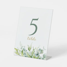 Eucalyptus groen elegantie frisse ontwerp sokkel reclamebord met voetstuk