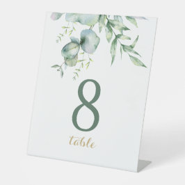 Eucalyptus groen elegantie frisse ontwerp sokkel reclamebord met voetstuk
