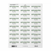 Eucalyptus groen en gouden bruiloft etiket (Full Sheet)