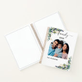 Eucalyptus groen familie foto naam notitieboek (Binnen)