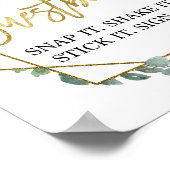 Eucalyptus groen foto gast boek poster (Hoek)