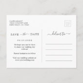 Eucalyptus Groen gebladerte Bruiloft Save the Date Aankondigingskaart (Achterkant)