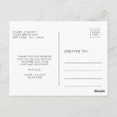 Eucalyptus groen gebladerte dank u briefkaart (Achterkant)