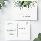 Eucalyptus groen gebladerte dank u briefkaart