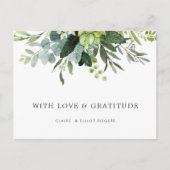 Eucalyptus groen gebladerte dank u briefkaart (Voorkant)