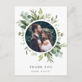 Eucalyptus groen gebladerte foto dank u briefkaart (Voorkant)