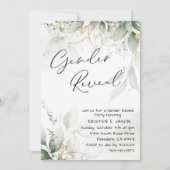 Eucalyptus groen Geslacht onthullen Partij Kaart (Voorkant)