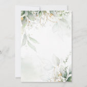 Eucalyptus groen Geslacht onthullen Partij Kaart (Achterkant)