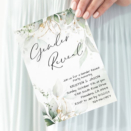 Eucalyptus groen Geslacht onthullen Partij Kaart