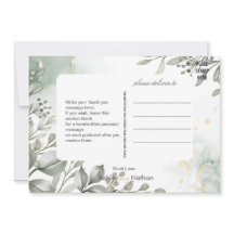 Eucalyptus groen & goud aquarel Bruiloft