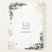Eucalyptus groen goud business logo 2025 planner (Achterkant)